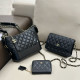 Black Casual Street Solid Color Patchwork Contrast Bags