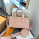 Pink Daily Celebrities Letters Zipper Embossed Bags