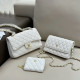 White Street Celebrities Letters Patchwork Metal Accessories Trim Bags