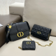 Black Casual Daily Letters Metal Accessories Trim Chains Bags