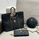 Black Casual Street Letters Metal Accessories Trim Zipper Bags