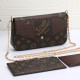 Dark Brown Street Letters Chains Bags