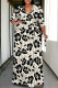 Apricot Casual Daily Flowers Print Lace Up V Neck Printed Plus Size Dresses