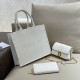 White Casual Daily Letters Metal Accessories Trim Embossed Bags