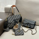 Black White Street Daily Letters Patchwork Metal Accessories Trim Bags