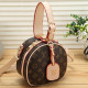 White Brown Street Letters Patchwork Zipper Bags