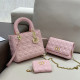 Pink Daily Celebrities Solid Color Buckle Metal Accessories Trim Bags