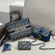 Dark Blue Casual Street Letters Patchwork Metal Accessories Trim Bags