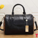 Black Street Letters Patchwork Zipper Bags