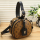 Black Brown Street Letters Patchwork Zipper Bags