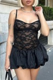 Black Casual Solid Color Basic Bodycon Low Waist Conventional Solid Color Skirts