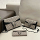 Black Casual Street Letters Patchwork Chains Contrast Bags