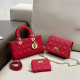 Red Casual Daily Solid Color Metal Accessories Trim Chains Bags