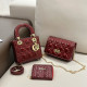 Burgundy Casual Daily Solid Color Metal Accessories Trim Chains Bags