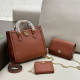 Red-brown Casual Daily Solid Color Patchwork Metal Accessories Trim Chains Bags