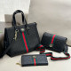 Black Street Daily Letters Patchwork Embossed Bags