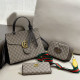Black Casual Daily Letters Patchwork Metal Accessories Trim Bags
