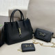 Black Street Daily Solid Color Patchwork Metal Accessories Trim Chains Bags