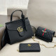 Black Casual Business Wear Letters Patchwork Metal Accessories Trim Embossed Bags