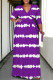 Purple Casual Daily Striped Print Lace Up Contrast V Neck Printed Plus Size Dresses