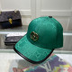 Green Casual Street Letters Patchwork Metal Accessories Trim Hat