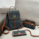 Blue Street Daily Letters Patchwork Metal Accessories Trim Contrast Bags