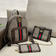 Khaki Casual Street Letters Patchwork Metal Accessories Trim Contrast Bags