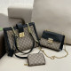 Black Casual Street Letters Patchwork Metal Accessories Trim Chains Bags