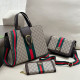 Black khaki Business Wear Daily Letters Patchwork Contrast Bags