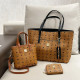 Orange Casual Street Letter Print Patchwork Bags