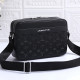 Black White Street Letters Patchwork Zipper Bags