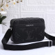 Black And White Street Letters Patchwork Zipper Bags