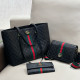 Black Casual Street Letters Patchwork Metal Accessories Trim Embossed Bags