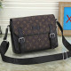 Brown Yellow Street Letters Patchwork Zipper Bags