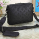 Black Street Letters Patchwork Zipper Bags