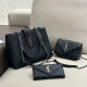 Black Daily Celebrities Letters Patchwork Metal Accessories Trim Chains Bags