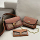 Brown Daily Celebrities Letters Patchwork Metal Accessories Trim Chains Bags
