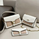 White Daily Celebrities Letters Patchwork Metal Accessories Trim Chains Bags