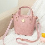 Black Fashion Casual Solid Crossbody Bag