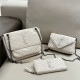White Street Daily Letters Patchwork Metal Accessories Trim Bags