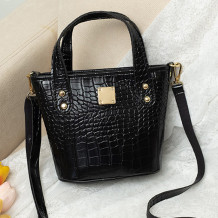 Black Fashion Casual Solid Crossbody Bag