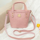 Pink Fashion Casual Solid Crossbody Bag