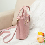 Black Fashion Casual Solid Crossbody Bag