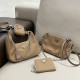 Khaki Street Daily Solid Color Patchwork Metal Accessories Trim Chains Bags