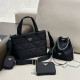 Black Casual Street Solid Color Draw String Patchwork Metal Accessories Trim Bags