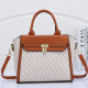 White Brown Street Letters Bags