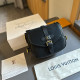 Black Casual Daily Solid Color Patchwork Metal Accessories Trim Texture Bags