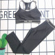 Black Sportswear Letters Patchwork Swimwears