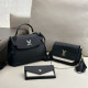 Black Street Daily Solid Color Patchwork Metal Accessories Trim Chains Bags
