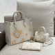 White Casual Street Letters Patchwork Zipper Bags